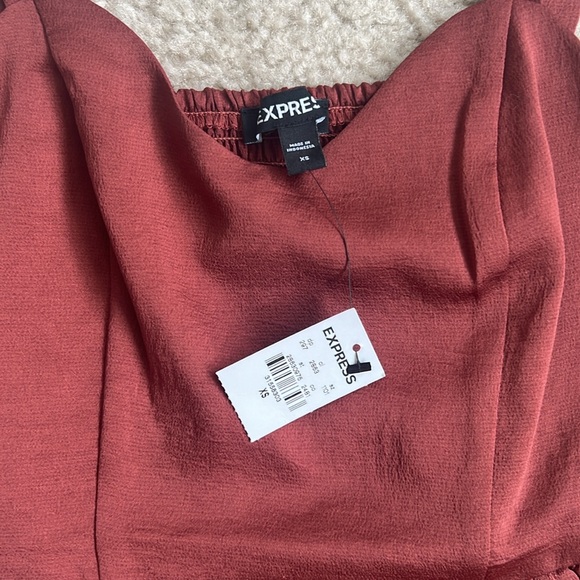 Express Rust Peplum Tank - XS - Picture 3 of 3